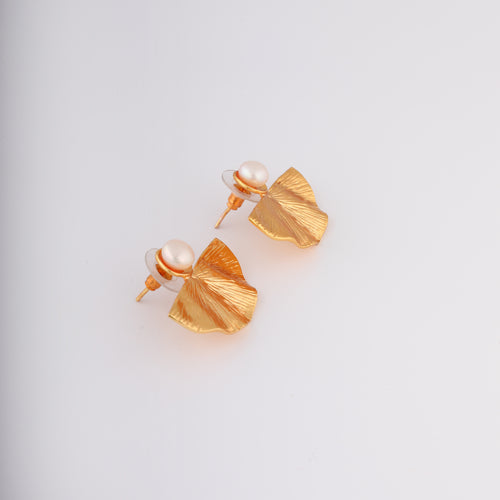 Aurea Shell Pearl Küpe