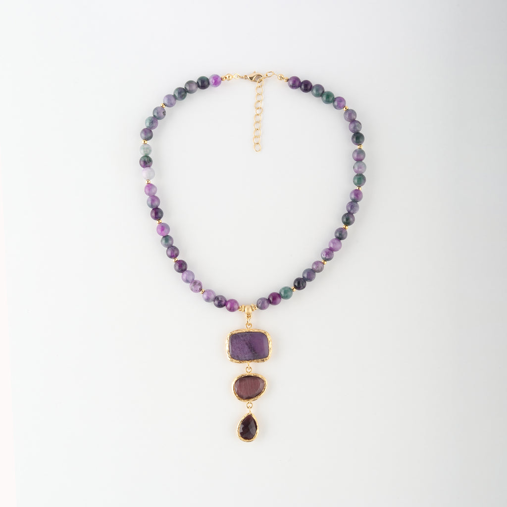 Violet Trinity Kolye