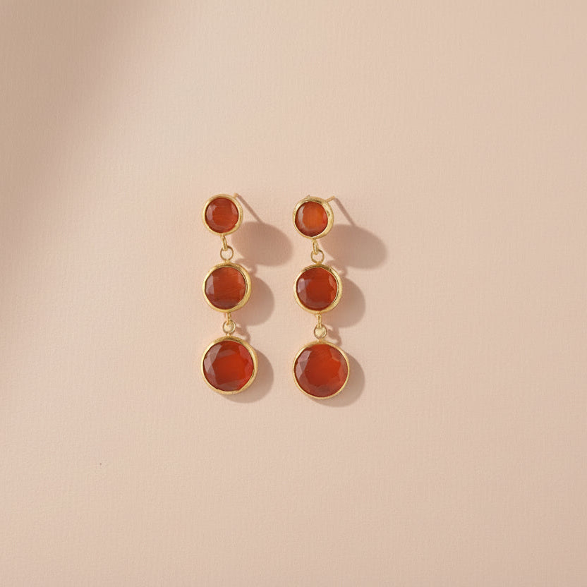 Crimson Rhythm Küpe