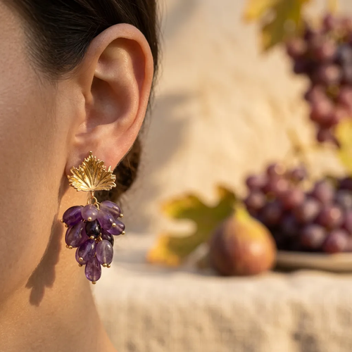 Amethyst Grape Küpe