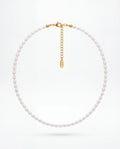 Simple Pearl Kolye - oval doğal inci tanelerinden sade kolye, ürün görseli