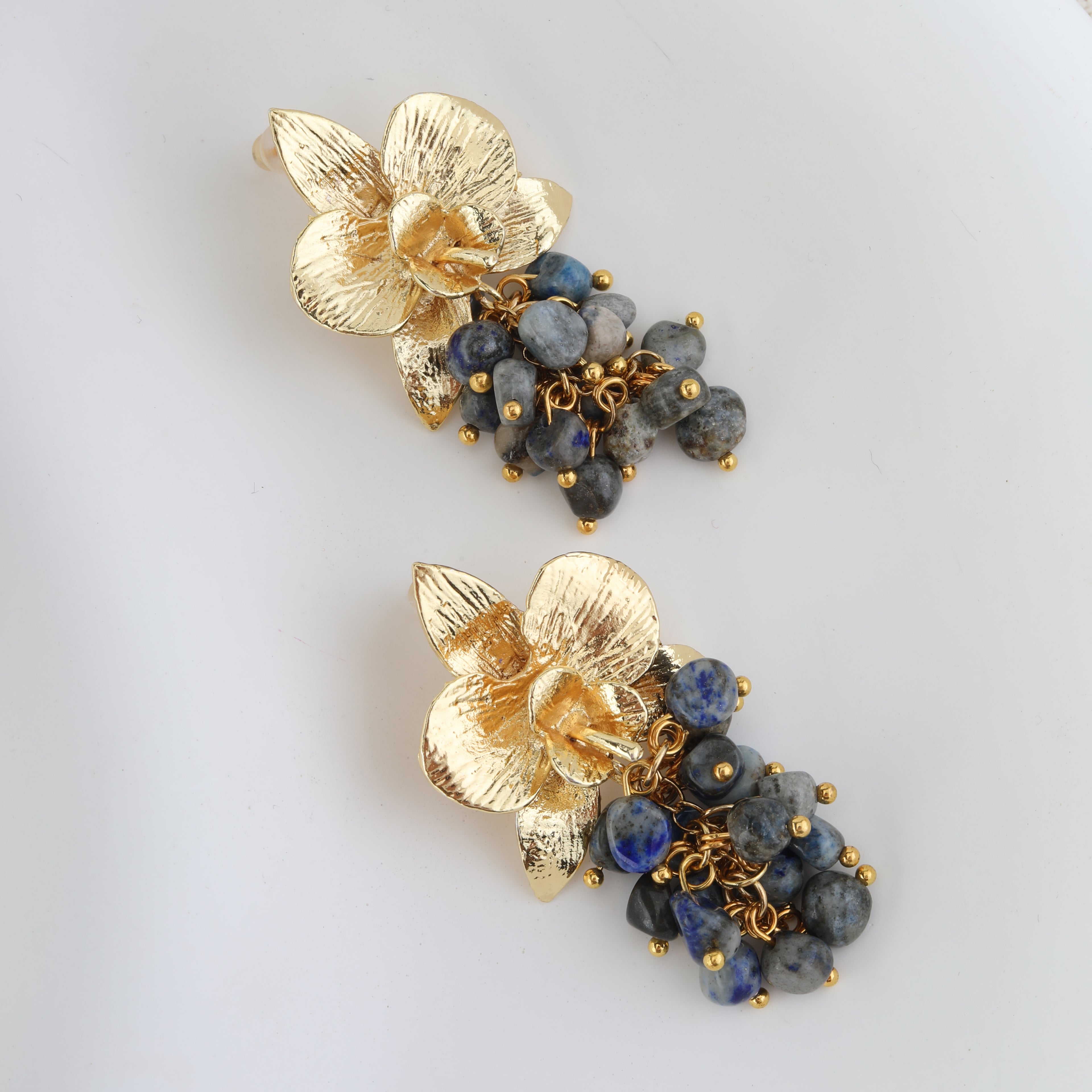 Midnight Orchid Küpe