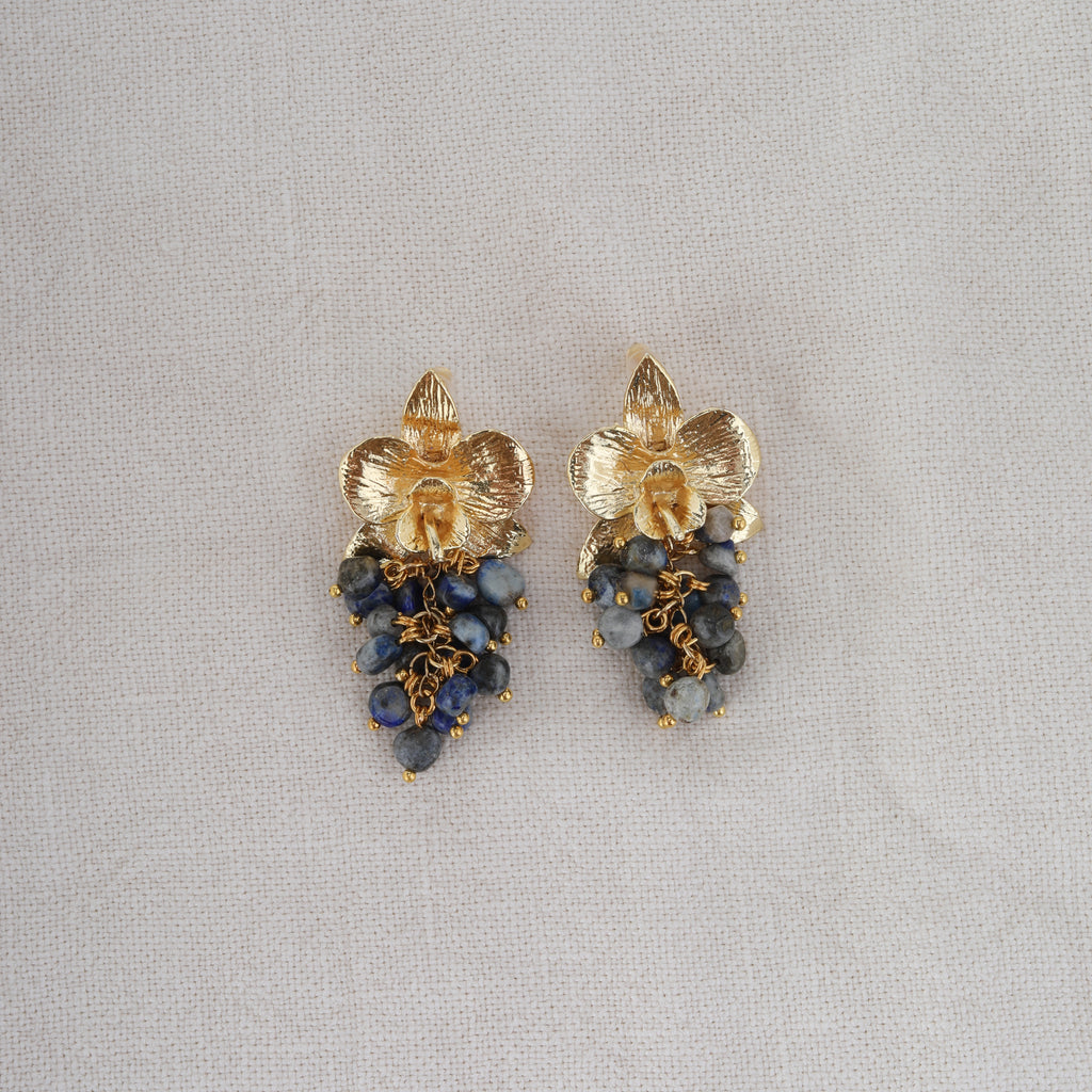 Midnight Orchid Küpe