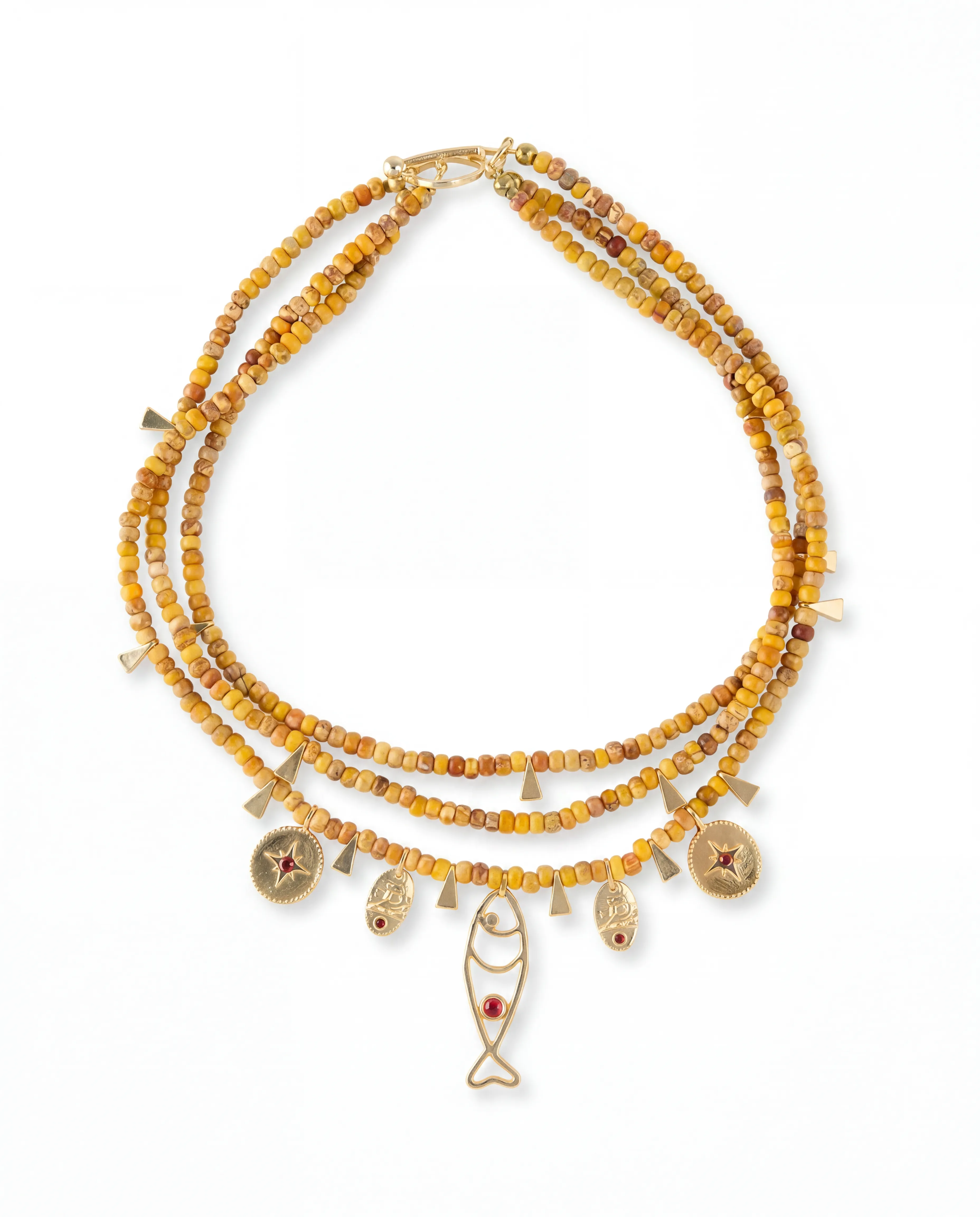Mediterranean Golden Spirit Choker Kolye