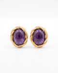 Amethyst Twist Küpe