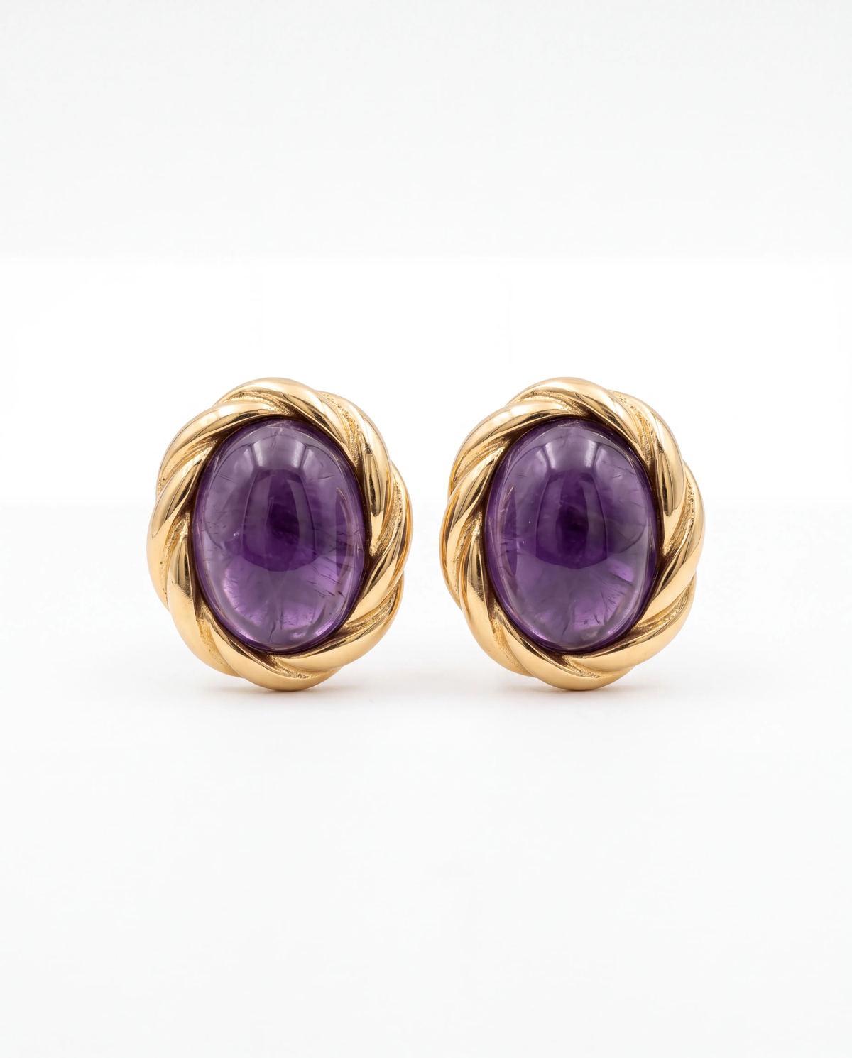 Amethyst Twist Küpe