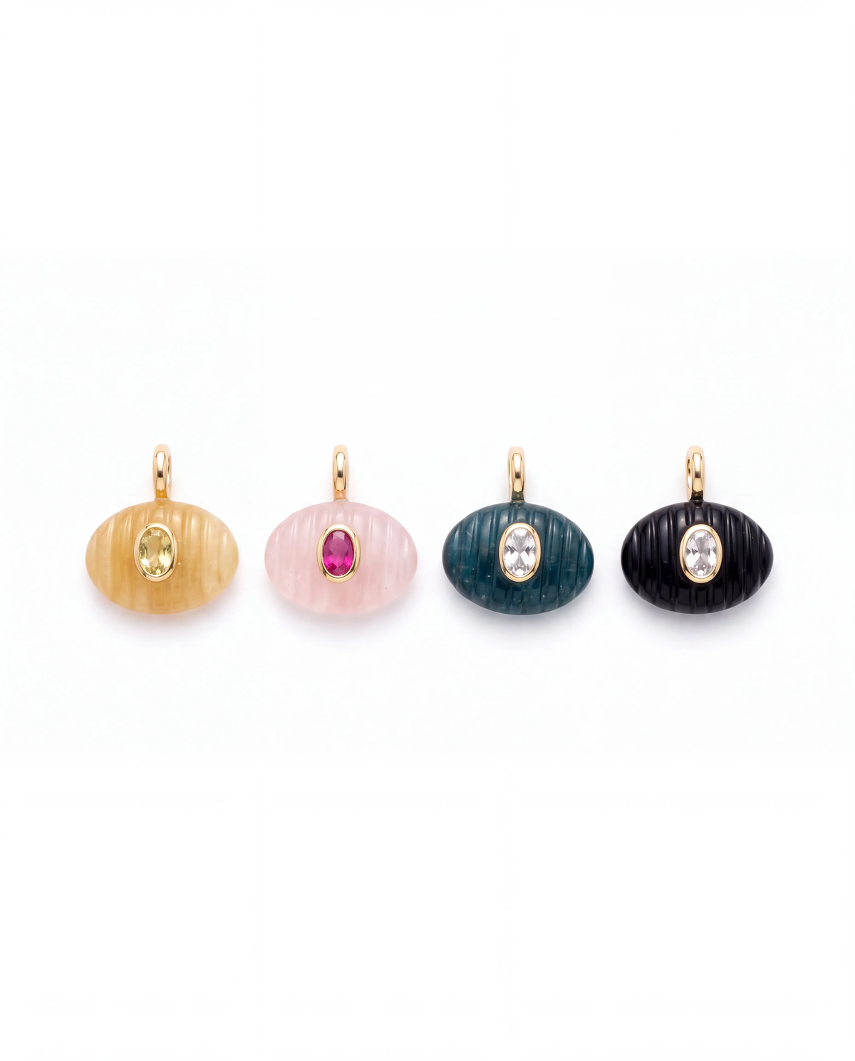 Oval Doğal Taş Charm